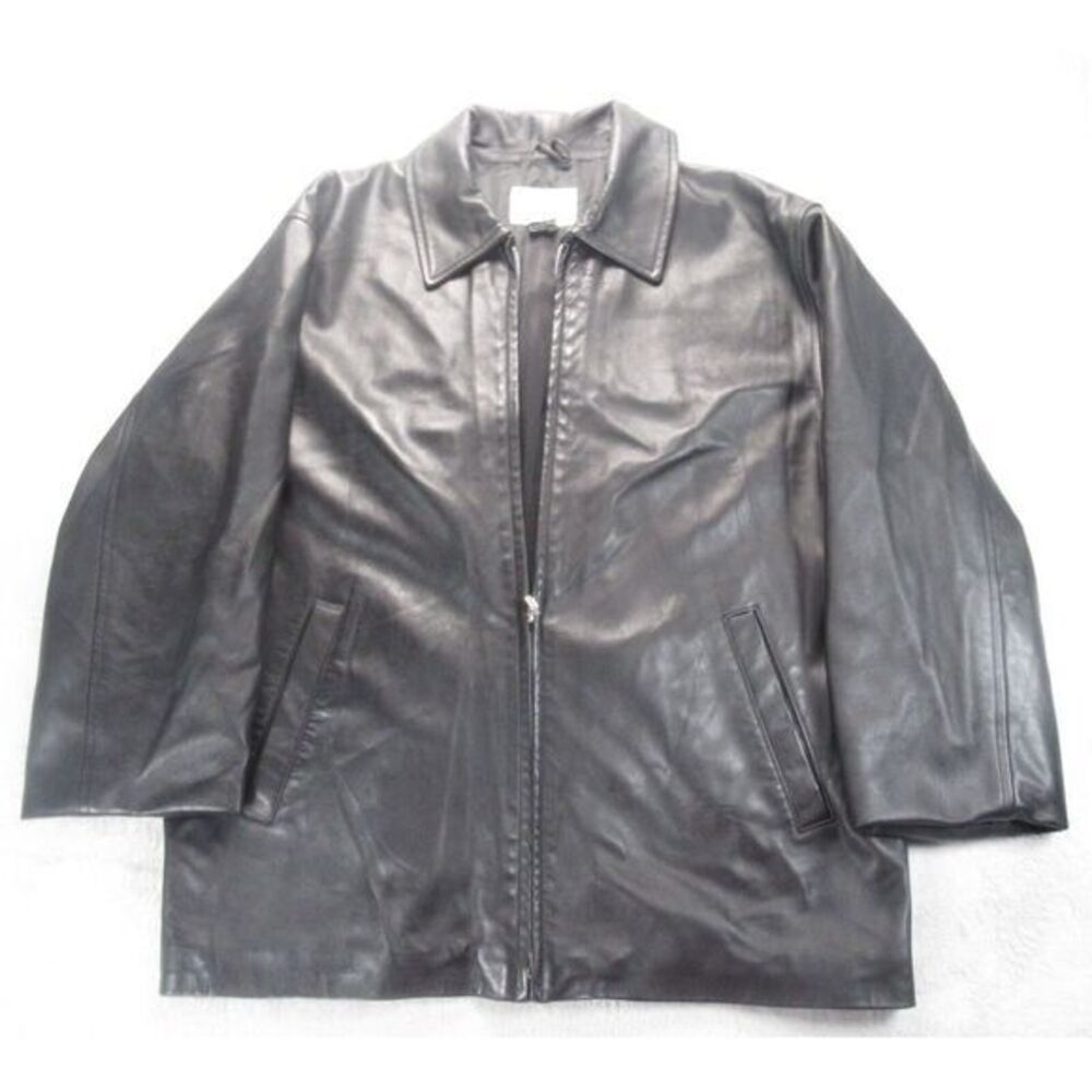 Vintage Microsoft‎ Jacket Mens Medium Black Pockets Lined Full Zip RARE